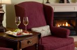 In-room refreshments and a gas fireplace make for the perfect Virginia getaway